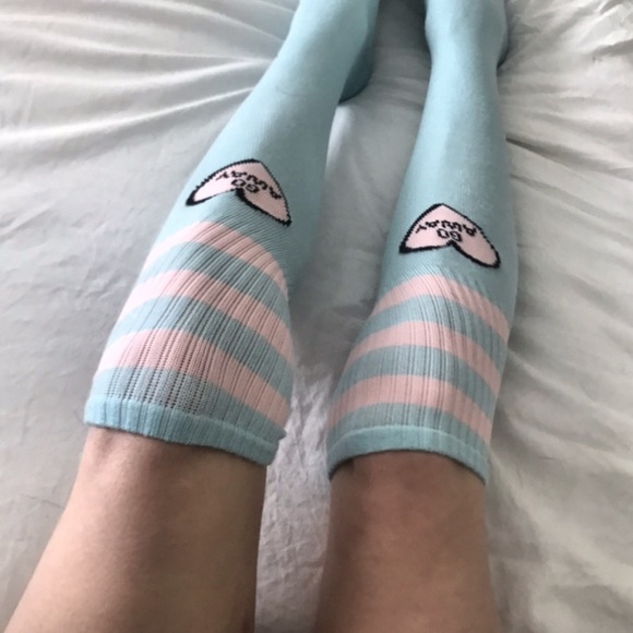Dolls Kill Accessories - Go Away Pastel Goth Socks